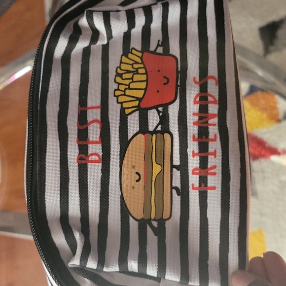 BLACK AND WHITE BEST FRIENDS PENCIL CASE